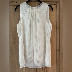 Elegant White Sleeveless Top